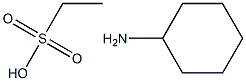 N-2-cyclohexylamine ethanesulfonic acid Struktur