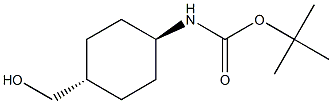 Trans-(4-hydroxymethyl)cyclohexylcarbamic acid tert-butyl ester Struktur