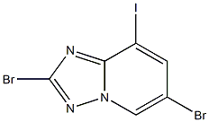 2,6-Dibromo-8-iodo-[1,2,4]triazolo[1,5-a]pyridine Struktur