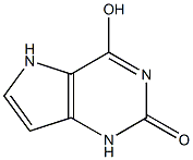 4-Hydroxy-1,5-dihydro-pyrrolo[3,2-d]pyrimidin-2-one Struktur