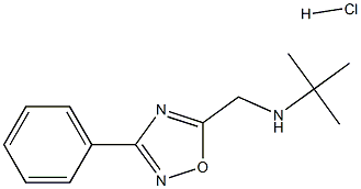 N-(TERT-BUTYL)-N-[(3-PHENYL-1,2,4-OXADIAZOL-5-YL)METHYL]AMINE HYDROCHLORIDE Struktur