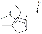 2-ETHYL-N,1,3,3-TETRAMETHYLBICYCLO[2.2.1]HEPTAN-2-AMINE HYDROCHLORIDE Struktur