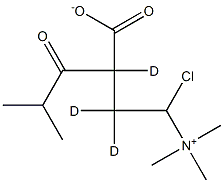 Isobutyryl-L-carnitine-d3 (chloride) Struktur