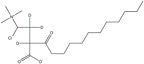 Lauroyl-L-carnitine-d3 (chloride) Struktur