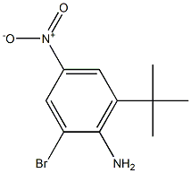 2-Bromo-6-tert-butyl-4-nitro-phenylamine Struktur