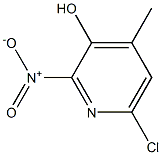 6-Chloro-4-methyl-2-nitro-pyridin-3-ol Struktur