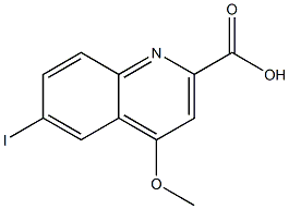 6-Iodo-4-methoxy-quinoline-2-carboxylic acid Struktur