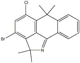 3-Bromo-5-chloro-2,2,6,6-tetramethyl-2,6-dihydro-dibenzo[cd,g]indole Struktur