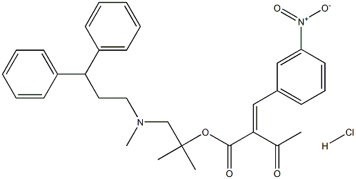 2-[(3-Nitrophenyl)methylene]-3-oxo-butanoic Acid 2-[(3,3-Diphenylpropyl)methylamino]-1,1-dimethylethyl Ester Hydrochloride