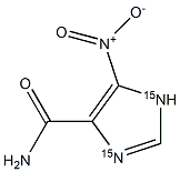 5-Nitro-1H-imidazole-4-carboxamide-15N2 Struktur