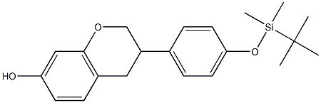 3-(4-((tert-Butyldimethylsilyl)oxy)phenyl)chroman-7-ol Struktur