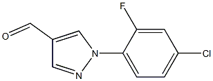 1-(4-Chloro-2-fluorophenyl)-1H-pyrazole-4-carbaldehyde Structure