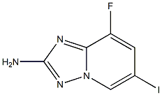 8-Fluoro-6-iodo-[1,2,4]triazolo[1,5-a]pyridin-2-ylamine Struktur