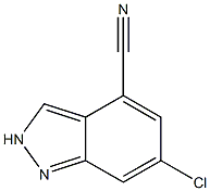 6-Chloro-2H-indazole-4-carbonitrile Struktur