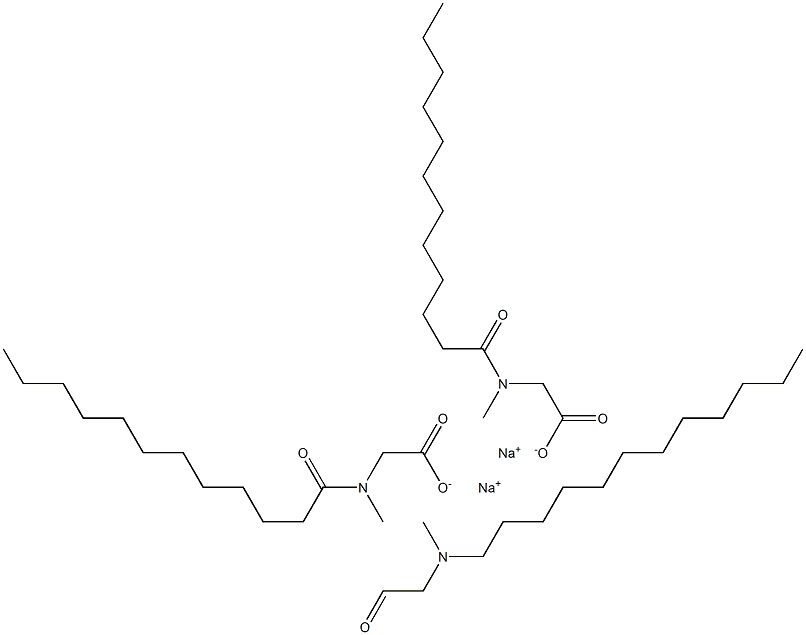 Sodium dodecyl sarcosal SODIUM LAUROYLSARCOSINE Struktur