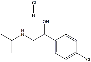 1-(4-Chlorophenyl)-2-(isopropylamino)ethan-1-ol hydrochloride Struktur