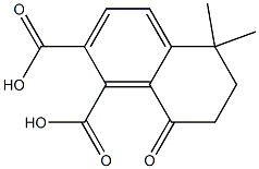 5,5-DIMETHYL-8-OXO-5,6,7,8-TETRAHYDRO-NAPHTHALENE-1,2-DICARBOXYLIC ACID Struktur