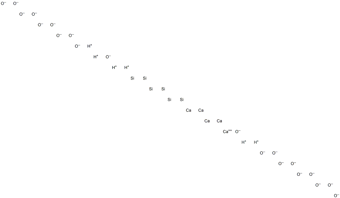 Pentacalcium hexasilicon hexahydrogen icosaoxide Struktur