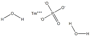 Thulium(III) orthophosphate dihydrate Struktur