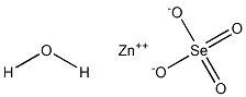 Zinc selenate monohydrate Struktur