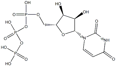 Uridine 5'-Triphosphate-15N2 Struktur