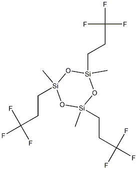 1,3,5-tris(3,3,3-trifluoropropyl)trimethylcyclotrisiloxane Struktur