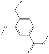 Methyl-3-methoxy-4-bromomethylbenzoate Struktur