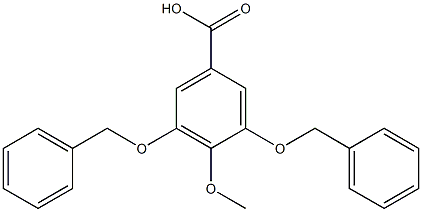 3,5-dibenzyloxy-4-methoxybenzoic acid Struktur