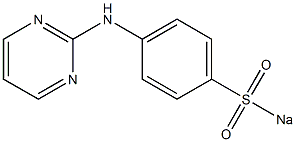 N-2-pyrimidinyl-4-aminobenzenesulfonyl sodium Struktur