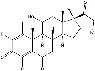 Methylprednisolone-d3 Struktur