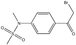 N-[4-(2-Bromo-acetyl)-phenyl]-N-methylmethanesulfonamide Struktur