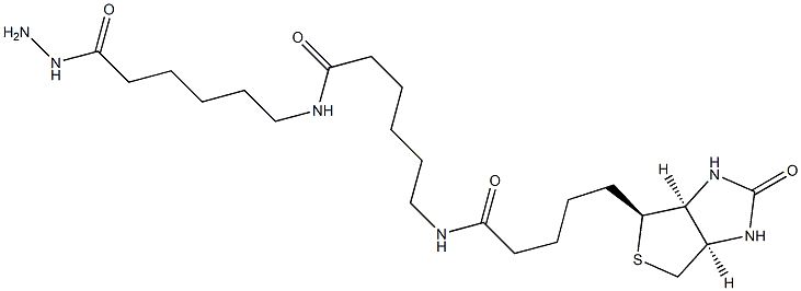 6-[6-(Biotinylamino)hexanoylamino]hexanoylhydrazine Struktur