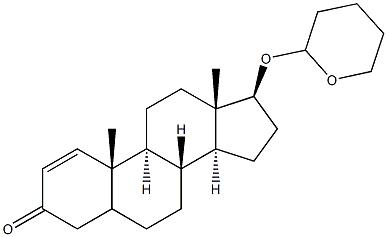 17-BETA-HYDROXYANDROST-1-ENE-3-ONETETRAHYDROPYRANYLETHER Struktur