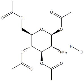 1,3,4,6-Tetra-O-acetyl-b-D-glucosamineHCl Struktur