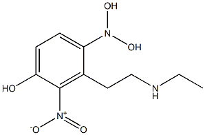 3-nitro-4-hydroxy ethylamino-N,N-dihydroxyethylaniline Struktur