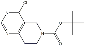 6-Boc-4-chloro-5,6,7,8-tetrahydropyrido[4,3-d]pyrimidine Struktur