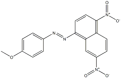 (4,7-Dinitronaphthalen-1-yl)-(4-methoxyphenyl)diazene Struktur