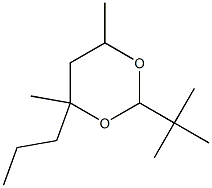 1,3-Dioxane, 2-t-butyl-4,6-dimethyl-4-propyl- Struktur