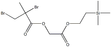 2-Oxo-2-[2-(trimethylsilyl)ethoxy]ethyl 2,3-dibromo-2-methylpropanoate Struktur