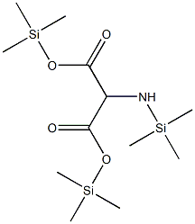 Bis(trimethylsilyl) 2-[(trimethylsilyl)amino]malonate Struktur