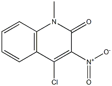 1,2-Dihydro-4-chloro-1-methyl-3-nitroquinolin-2-one Struktur