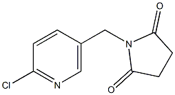 1-[(2-Chloropyridin-5-yl)methyl]pyrrolidine-2,5-dione Struktur