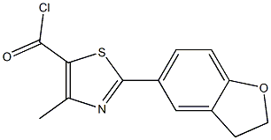 2-(2,3-Dihydrobenzo[b]furan-5-yl)-4-methylthiazole-5-carbonylchloride 95% Struktur