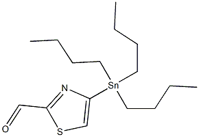 4-(Tributylstannyl)-1,3-thiazole-2-carboxaldehyde Struktur