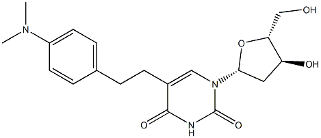 5-(2-(4-N,N-dimethylaminophenyl)ethyl)-2'-deoxyuridine Struktur