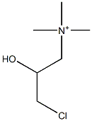 n-(3-chloro-2-hydroxypropyl)trimethylammonium Struktur