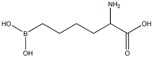 2-amino-6-boronohexanoic acid Struktur