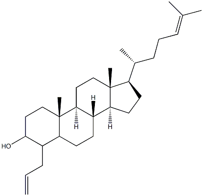 4-(2-propenyl)cholest-24-en-3-ol Struktur