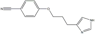 4-(3-(4-cyanophenoxy)propyl)-1H-imidazole Struktur