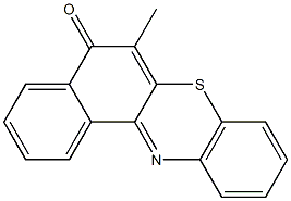 6-methyl-5-oxo-5H-benzo(a)phenothiazine Struktur